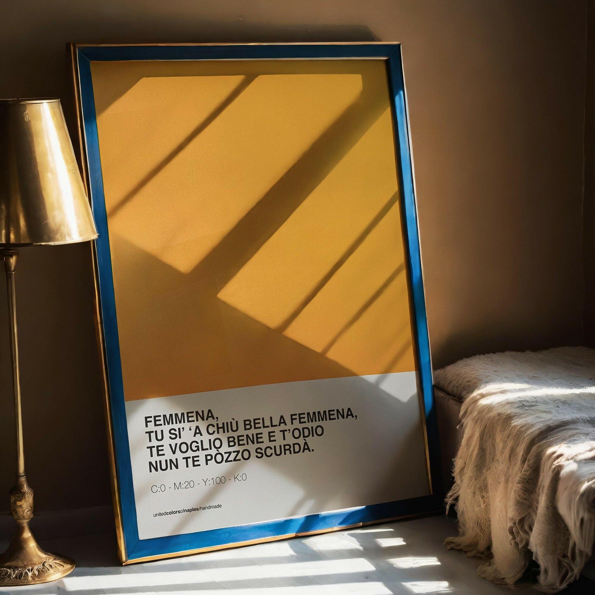 The Words of Naples / MalaFemmena – United Colors Poster